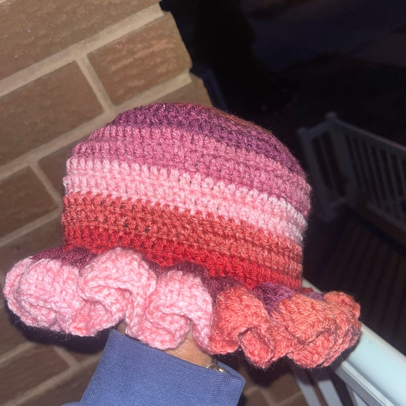 Multicolor Crochet Bucket Hat - Picture 1 of 3